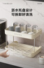品喻（PINYU）杯子收納置物架桌面放水杯收藏架餐桌托盤(pán)家用茶杯架雙層瀝水杯架 曬單實(shí)拍圖