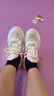 阿迪達斯 （adidas）女鞋運動(dòng)鞋潮鞋舒適耐磨減震休閑跑步鞋 JH5152 UK5碼38碼 曬單實(shí)拍圖