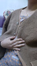 蜜樂(lè )奇小香風(fēng)外套女短款2025春秋新款女裝設計高級感寬松顯瘦小個(gè)子上衣 咖色 M 建議【100-115斤】 曬單實(shí)拍圖