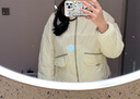 蕉下（beneunder）氣絨服立領(lǐng)輕量保暖防風(fēng)秋冬女士氣絨外套顯瘦舒適CL186 原露米 M 曬單實(shí)拍圖