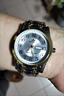 男士手表簡(jiǎn)約大數字中老年人手表雙日歷夜光防水高檔鋼帶石英腕表 666間金白面 盒子+電池+調表器 曬單實(shí)拍圖