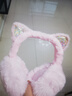 楓逸戶(hù)外貓耳耳罩保暖女生韓版可愛(ài)兒童耳包耳暖（5-15歲） 粉色 曬單實(shí)拍圖