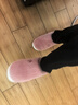 京東京造【溫暖御寒】家居拖鞋防滑室內毛絨保暖棉拖鞋女粉紅色38-39 曬單實(shí)拍圖