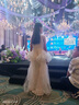 WVD美國品牌禮服感2025新款亮片魚(yú)尾兒童生日公主裙絕美主持演出 藍色亮片 100 CM 曬單實(shí)拍圖