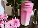 膳魔師（THERMOS）保溫杯咖啡杯316L不銹鋼水杯男女士學(xué)生便攜杯子生日禮物TEME 漸變粉 400ml 曬單實(shí)拍圖