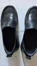 策樂(lè )（CELE）商務(wù)休閑皮鞋2025秋季新款男士通勤正裝鞋子舒適中年爸爸鞋 黑色 套腳款 42 曬單實(shí)拍圖