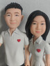 陶的傳人軟陶人偶ai照片定制泥人真人公仔3d人像雕塑玩偶人物手辦結婚禮物 推薦22cm單人【12年老師傅制作】 曬單實(shí)拍圖