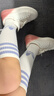 阿迪達斯 （adidas）三葉草系列 女子 KNEE SOCK 2PP 襪子 JP2499 白色 S  曬單實(shí)拍圖