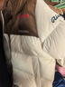 迪桑特（DESCENTE）瑞士國家隊合作Replica拼色女士連帽保暖羽絨服 CR-奶油色 L (170/88A) 曬單實(shí)拍圖