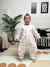 啟萌暖寶蠶絲兒童睡袋分腿中大童小孩寶寶防踢被子3-6歲6-12歲春秋冬季 黛西泡泡龍【無(wú)腳套】【桑蠶絲奢暖】【立體加大】 120cm秋冬加厚【6-10歲】高120-135 曬單實(shí)拍圖