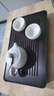 簡(jiǎn)約干泡臺托盤(pán)茶盤(pán)家用輕奢現代小型瀝儲水式茶臺功夫茶具竹茶海 胡桃色【黑底】-32*19CM 曬單實(shí)拍圖