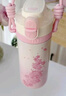 星巴克（Starbucks）櫻花春綻系列不銹鋼隨行杯(配杯帶)500ml保溫杯水杯子情人節禮物 曬單實(shí)拍圖