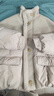 三彩2025冬季新款短款寬松羽絨服拼接立領(lǐng)外套M 曬單實(shí)拍圖
