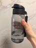 特百惠（Tupperware）樂(lè )趣550ML塑料杯夏季男女學(xué)生便攜運動(dòng)水杯子大容量雙飲口 都市灰 曬單實(shí)拍圖