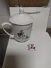 華光國瓷 骨瓷茶杯蓋杯新中式會(huì )客泡茶杯高檔辦公水杯送禮 江上漁者 江上漁者單杯 曬單實(shí)拍圖
