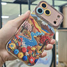 SUOLIAO適用iPhone17Promax手機殼新款山川花朵蘋果鏡頭全包圍17Pro液態(tài)硅膠防摔保護(hù)套高級感男女情侶款 古董白【山川花朵+絨布短繩】硅膠軟殼-鏡頭全包 蘋果17Promax 曬單實拍圖