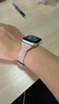 MSSM適用蘋果手表表帶女款小蠻腰真皮apple watch表帶iwatch Ultra3/S11/10/9/8/Se3-粉色38/40/41mm 曬單實拍圖
