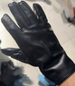 dents本尼同款輕奢觸屏手套男士秋冬毛羊皮抓絨內里生日禮物5-1568 黑色 L 曬單實(shí)拍圖