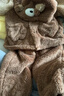 戴維貝拉（DAVE＆BELLA）男童家居服套裝毛絨兒童睡衣冬季新款寶寶長(cháng)袖褲子兩件套小童衣服 棕色【現貨】 100 cm（建議身高90-100cm） 曬單實(shí)拍圖
