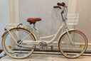 飛鴿（FLYING PIGEON）自行車(chē)成人通勤車(chē)自行車(chē)學(xué)生單車(chē)成人自行車(chē)通勤自行車(chē)女士自行車(chē) 標配奶油米|單速|(zhì)輻條輪+禮包 24寸適合150-170cm 曬單實(shí)拍圖