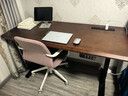 安居客實(shí)木升降電腦桌電動(dòng)初高中生學(xué)習書(shū)桌家用電競辦公桌可升降工作臺 【包安裝】隱藏雙電機（黑胡桃色）+右邊鑲入式插排 140x60x75cm【進(jìn)口實(shí)木桌面厚30mm】 曬單實(shí)拍圖