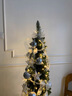 新款圣誕樹(shù)christmas tree鉛筆樹(shù)套餐發(fā)光帶燈折疊人造仿真聖誕樹(shù) 1.2米銀色鉛筆樹(shù)套餐 曬單實(shí)拍圖
