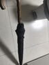 左都（ZUODU）超大號長(cháng)柄傘加大加厚結實(shí)抗風(fēng)雨傘多人傘彎鉤木柄直桿傘男女直柄 【黑武士】藤木柄+加固12骨抗風(fēng) 曬單實(shí)拍圖