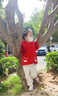 幼歌（YOUGE）嬰幼兒春季立體卡通蘑菇風(fēng)衣俏皮可愛舒適插肩袖外套潮 紅色 100 cm 曬單實(shí)拍圖