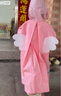 SooGree兒童雨衣學(xué)生男女童連體加帽加厚幼兒園小恐龍可背書(shū)包防暴雨便攜 雨衣粉色獨角獸（不含雨鞋） M（95-110cm） 曬單實(shí)拍圖