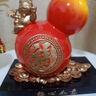 赟婭入戶(hù)門(mén)玄關(guān)招財貓擺件高端大氣客廳擺件喬遷之喜新居搬家禮物開(kāi)業(yè) 稱(chēng)心如意葫蘆招財貓【橙紅色】 曬單實(shí)拍圖