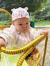 凡獵VOONLIE女童外套秋裝2025新款嬰兒洋氣小女孩衣服寶寶連帽防風(fēng)上衣春秋季 米色 80 cm 曬單實(shí)拍圖