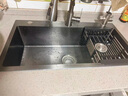 衛達斯廚房水槽大單槽臺下盆 不銹鋼洗菜盆一體盆 洗菜池洗碗槽水池盆 C套餐-配冷熱抽拉龍頭(高性?xún)r(jià)比) 三孔款75*40cm(雙改單槽專(zhuān)用) 曬單實(shí)拍圖