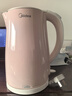 美的（Midea）電熱水壺電水壺燒水壺雙層防燙價(jià)保11.11 0涂層 食品級304不銹鋼1500W快速沸騰1.7L大容量 HJ1705 曬單實(shí)拍圖