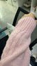 森馬（Semir）針織開(kāi)衫女修身正肩溫柔系2024冬季高領(lǐng)絞花衣服顯瘦109724106003 曬單實(shí)拍圖