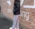駱駝?dòng)鸾q服男女同款輕薄羽絨服男鴨絨面包服情侶外套冬季 幻影黑 男款,7089H L 曬單實(shí)拍圖