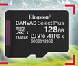 金士頓（Kingston）128GB TF（MicroSD） 存儲卡 U1 A1 V10 內存卡 讀速150MB/s 適配無(wú)人機/運動(dòng)相機/switch/監控 曬單實(shí)拍圖