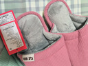 回力日系柔軟情侶棉拖秋冬家居室內保暖棉鞋女款HL0006皮紅40-41碼 曬單實(shí)拍圖