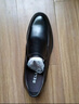 百麗（Belle）黑色正裝皮鞋男牛皮商務(wù)套腳婚鞋皮鞋B3GK7CM1 黑色 40 (250mm) 曬單實(shí)拍圖