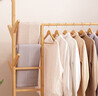 安爾雅（anerya）衣架落地簡(jiǎn)易衣帽架臥室楠竹掛衣架立式衣架 原色褲架款100cm 曬單實(shí)拍圖