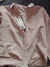 初語(yǔ)免燙磨毛襯衫女25春季新款基礎百搭多巴胺polo領(lǐng)長(cháng)袖打底衫 淺粉色 XL 曬單實(shí)拍圖