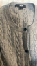 優(yōu)衣庫女裝紐花圓領(lǐng)針織開(kāi)衫/毛衣外套空調衫通勤秋冬新款481477 03 灰色 XL 曬單實(shí)拍圖