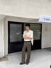 皓頓（HAUT TON）提花編織立體肌理感通勤休閑西褲男設計感商務(wù)直筒褲 檀霧咖 L （身高170-180體重130-155） 曬單實(shí)拍圖
