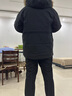雪中飛【貉子大毛領(lǐng)】【男女同款】新款工裝款連帽羽絨服保暖防寒 黑色|8056 3XL 185/104A 曬單實(shí)拍圖