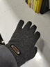 男士手套冬季加絨加厚保暖可觸屏冬天防寒騎行針織毛線(xiàn)加大碼手套 常規單層#灰色 曬單實(shí)拍圖