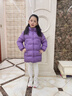 雅鹿2025新款兒童羽絨服中長(cháng)款加厚小童男童女童寶寶洋氣冬季外套冬裝 紫色 泡芙親膚 140 曬單實(shí)拍圖