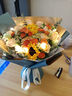 艾斯維娜鮮花速遞向日葵混搭花束生日禮物全國同城配送 向日葵香檳韓式花束 曬單實(shí)拍圖