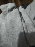 北極絨中老年純棉男士圓領(lǐng)開(kāi)衫上衣單件長(cháng)袖秋衣老年人保暖內衣棉毛衫 石灰藍開(kāi)衫 XL （建議100-130斤） 曬單實(shí)拍圖