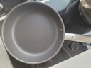 三頭鷹無(wú)涂層鈦不粘鍋純鈦炒鍋平底煎鍋耐高溫炒菜鍋燃氣灶電磁爐通用鍋 煎鍋平底鍋煎炒鍋MTiF28C 28cm 曬單實(shí)拍圖