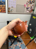 紫來(lái)順高檔教師節禮物正品宜興紫砂壺純全手工泡茶壺朱泥大紅袍功夫茶具 大紅袍漢瓦壺 150ml 曬單實(shí)拍圖