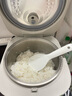 美的（Midea）電飯煲電飯鍋家用商用柴火飯多功能預約小型迷你煮飯2-3-4-5-8人大容量快煮飯不銹鋼內膽不易粘鍋 0涂層 3L 母嬰級316L不銹鋼內膽卡其灰偏白 曬單實(shí)拍圖
